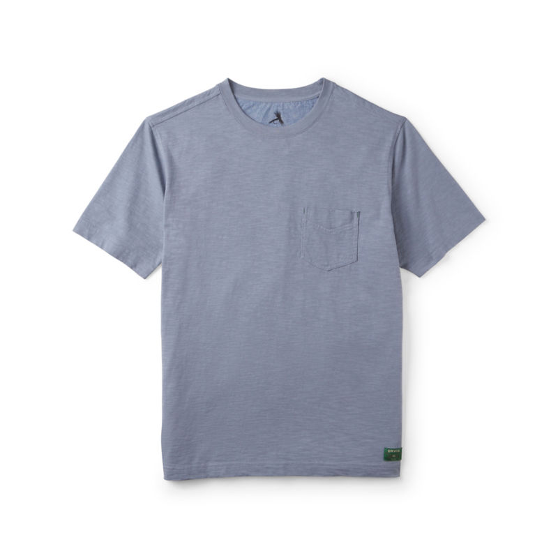 Bromley Slub Short-Sleeve Crewneck T-Shirt - CADET BLUE