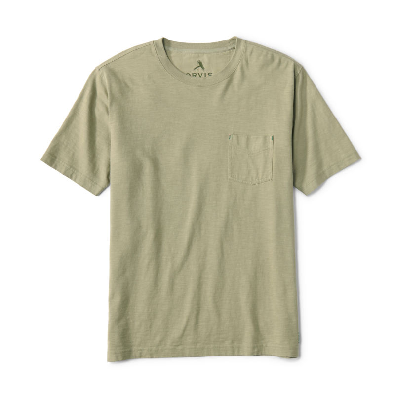 Bromley Slub Short-Sleeve Crewneck T-Shirt - OLIVINE image number 4