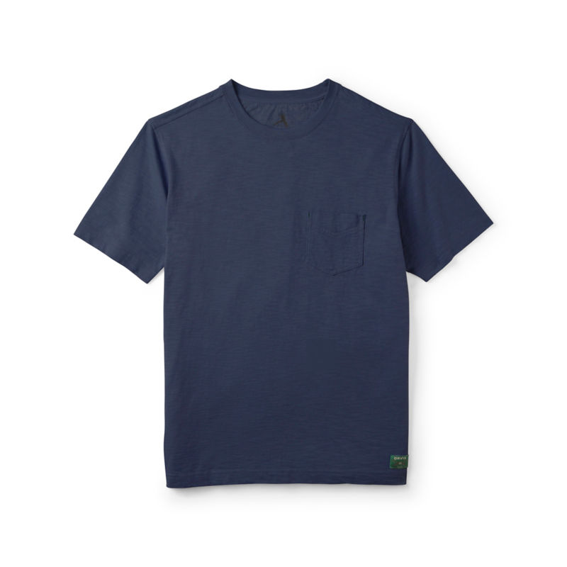 Bromley Slub Short-Sleeve Crewneck T-Shirt - DARK NAVY