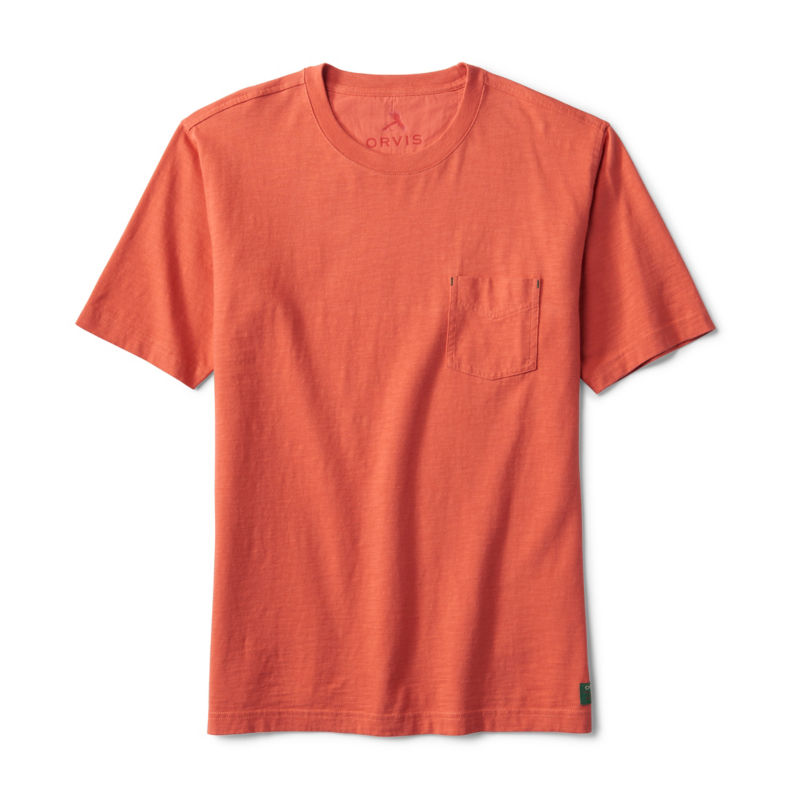 Bromley Slub Short-Sleeve Crewneck T-Shirt - PAPAYA