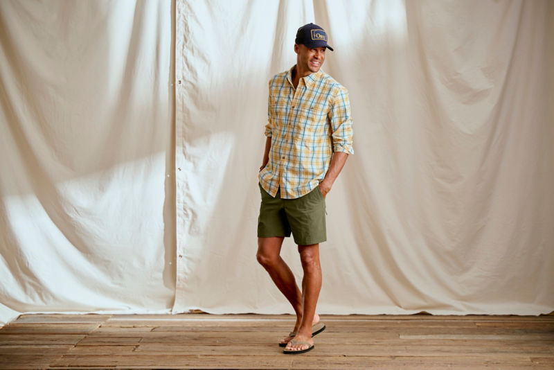 Adventure Stretch Ripstop Shorts - TARRAGON image number 1