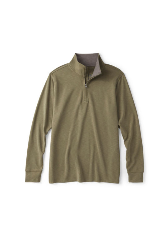 Three Forks 1/4-Zip Sweatshirt - TARRAGON image number 5