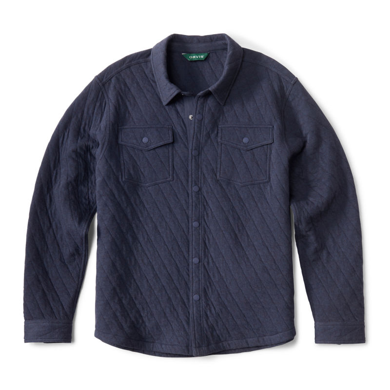 Outdoor Quilted Snap Jacket - TRUE NAVY