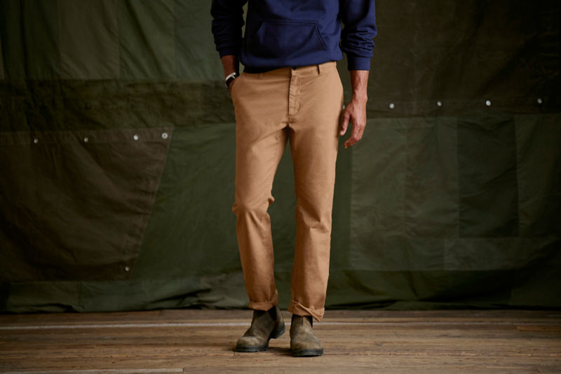 1856 Stretch Twill Regular Fit Chinos - FIELD KHAKI