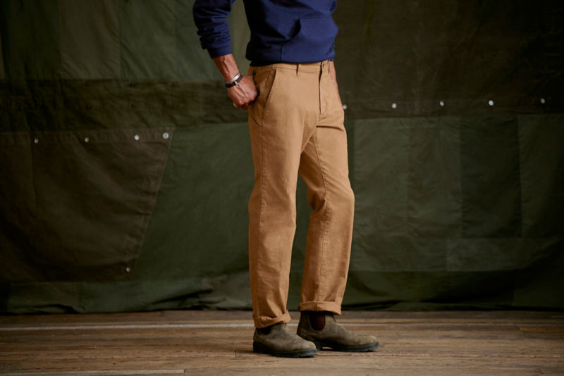 1856 Stretch Twill Regular Fit Chinos - FIELD KHAKI image number 2