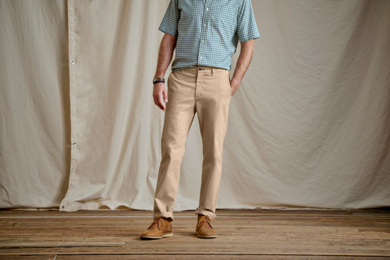 1856 Easy Care Angler Regular Fit Chinos - SHIITAKE