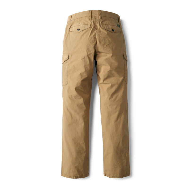 Men's 1856 Stretch Poplin Regular Fit Cargo Pants - KHAKI image number 2