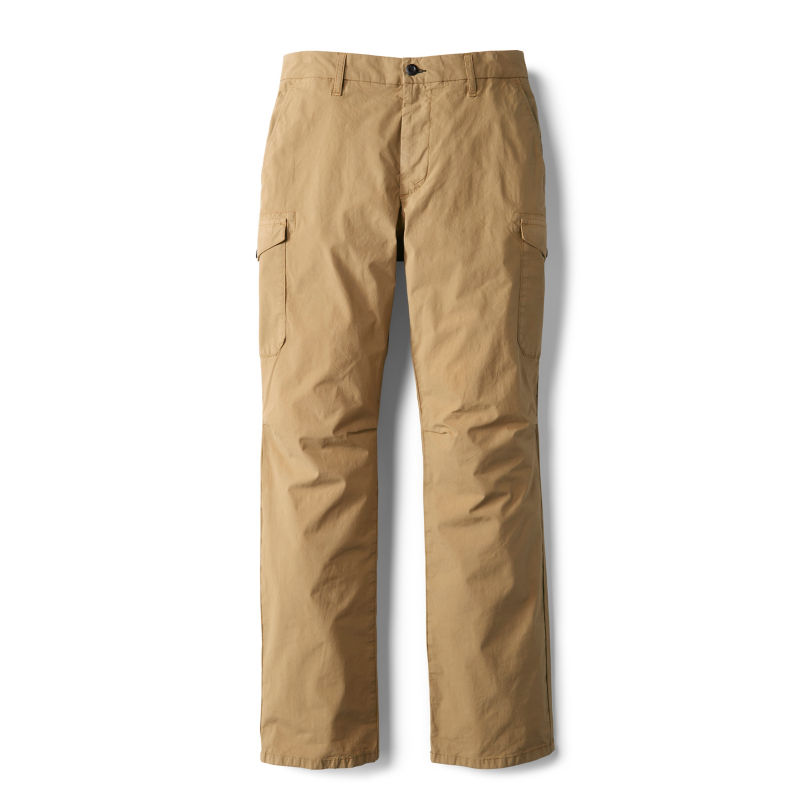 Men's 1856 Stretch Poplin Regular Fit Cargo Pants - KHAKI image number 0