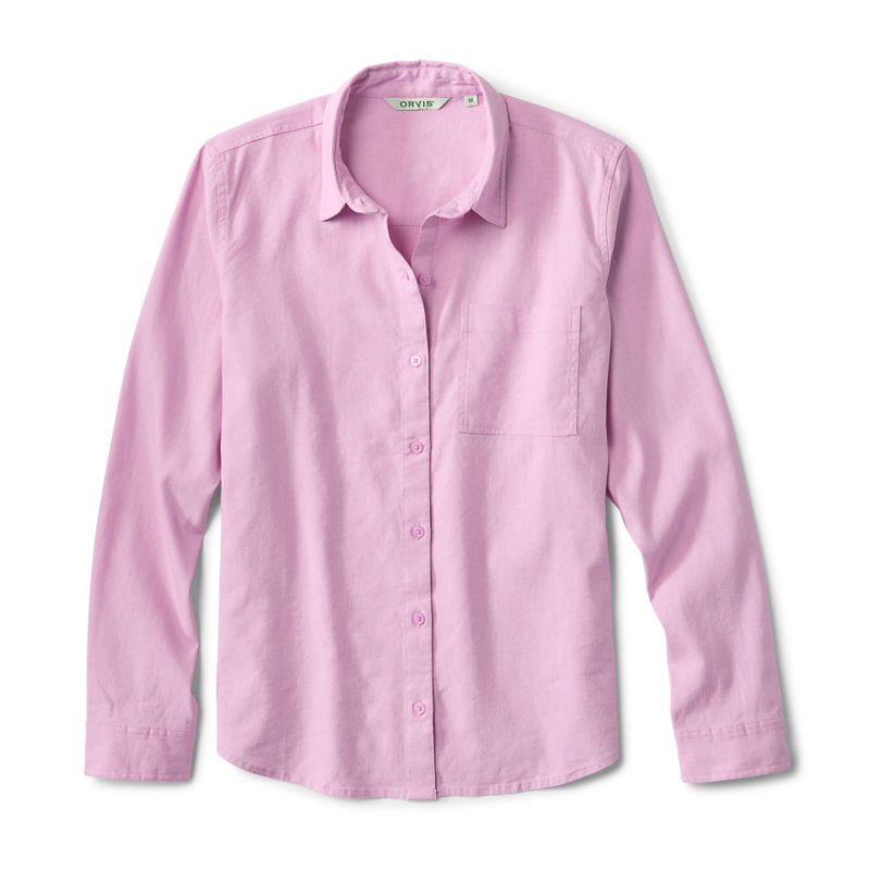 Performance Linen Long-Sleeve Shirt - SPRING LILAC