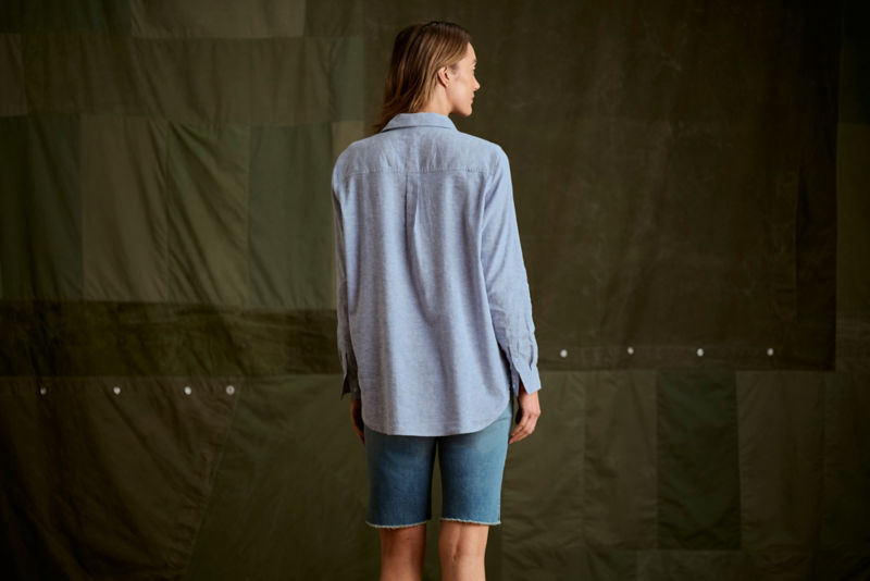Performance Linen Tunic - PEACOCK image number 4