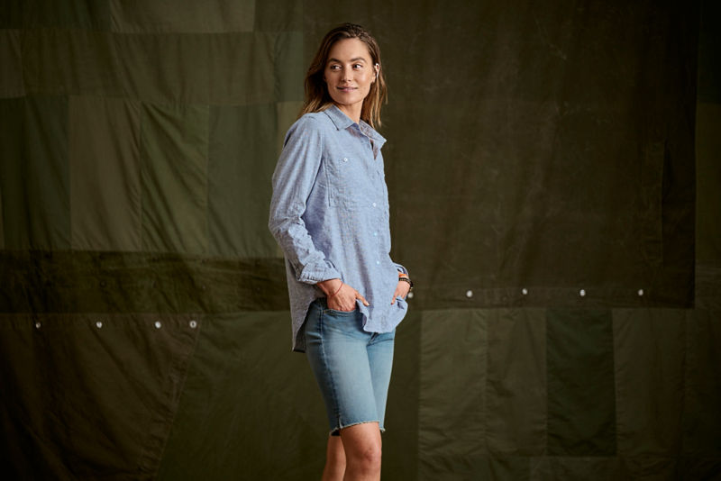 Performance Linen Tunic - PEACOCK image number 3