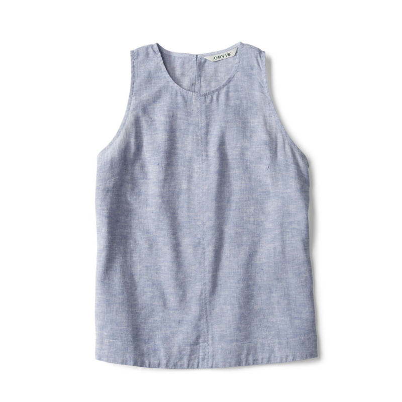 Performance Linen Tank - DUSTY BLUE CHAMBRAY