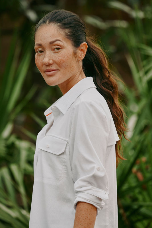 Women's Open Air Caster Long-Sleeve Shirt - WHITE image number 1