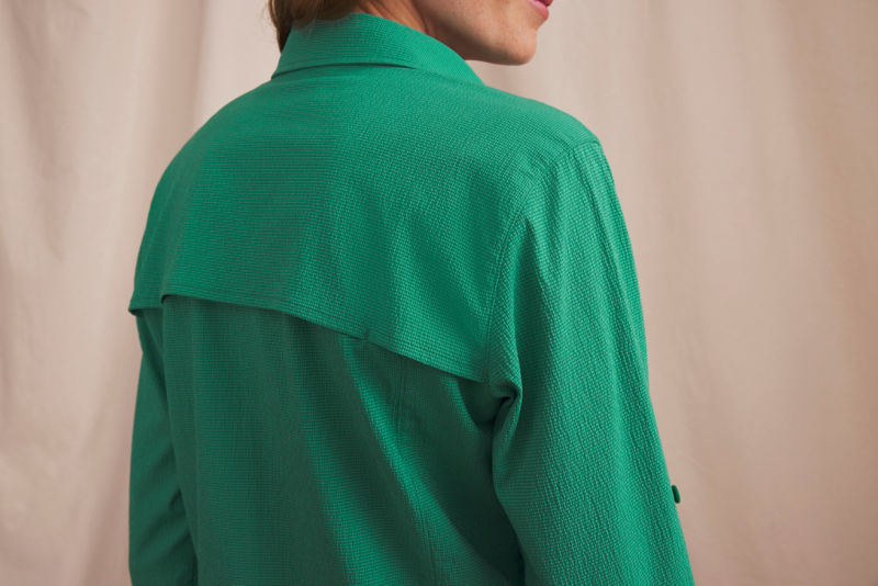 Women&rsquo;s Open Air Caster Long-Sleeve Shirt - BOTTLE GREEN image number 1
