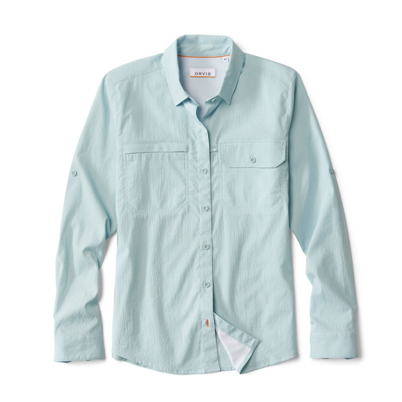 Women's Open Air Caster Long-Sleeve Shirt - BLUE MIST/SNOW