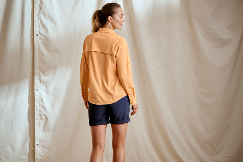 Women's Open Air Caster Long-Sleeve Shirt - BLUE MIST/SNOW image number 4