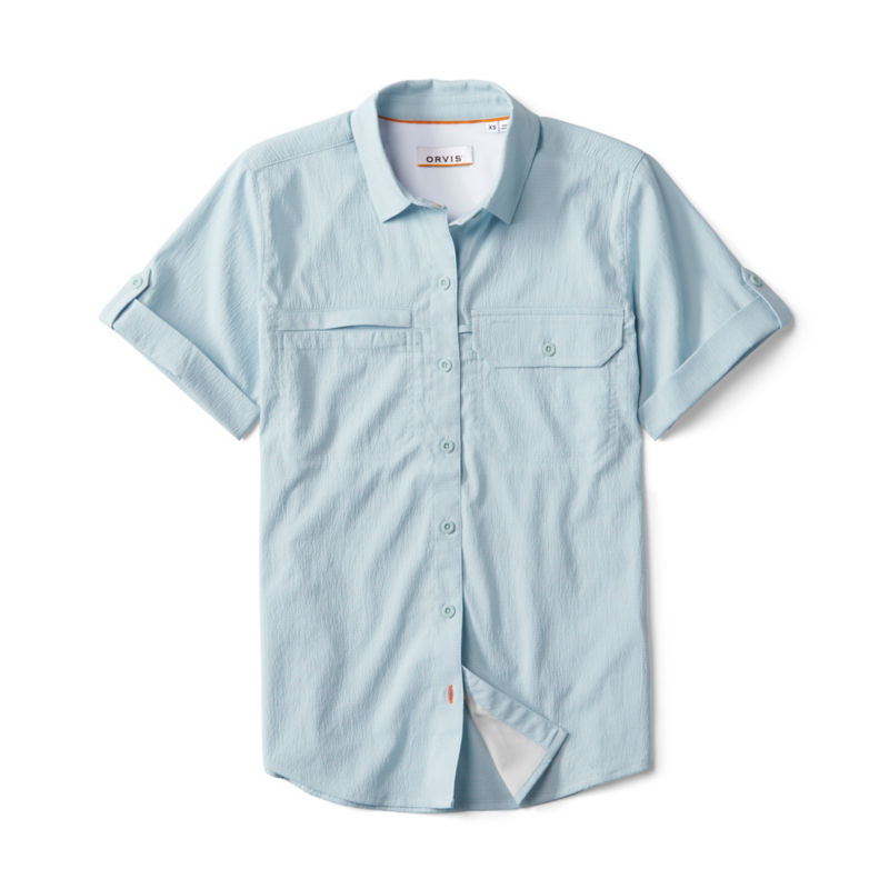 Women's Open Air Caster Short-Sleeve Shirt - BLUE MIST/SNOW