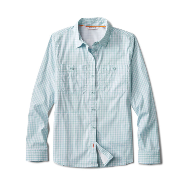 Women's River Guide Long-Sleeve Shirt - BLUE MIST GINGHAM