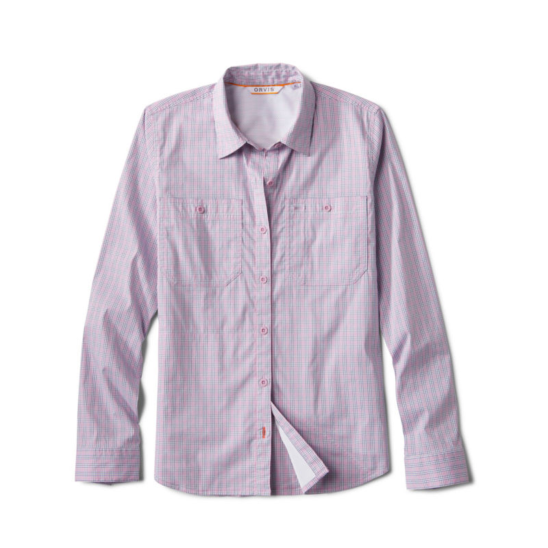 Women's River Guide Long-Sleeve Shirt - LILAC PLAID image number 5
