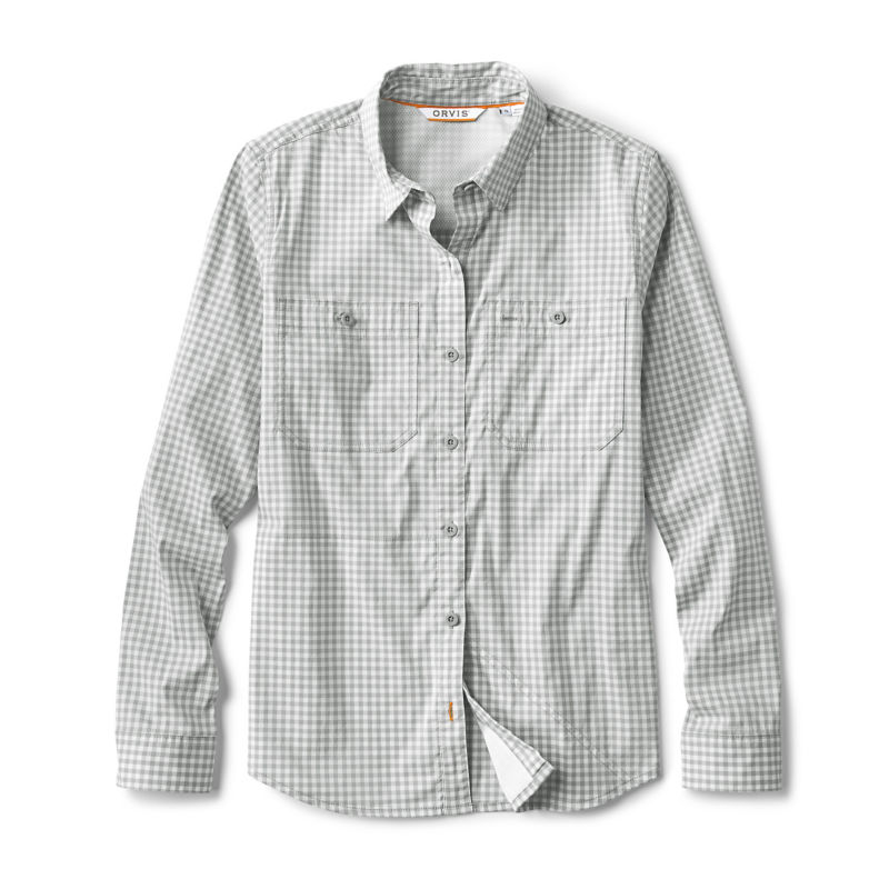 Women's River Guide Long-Sleeve Shirt - TITANIUM GINGHAM image number 0