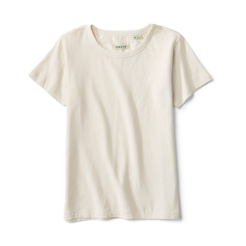 Bromley Slub Short-Sleeve Crewneck Tee - SNOW
