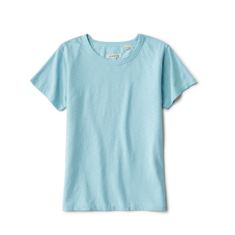 Bromley Slub Short-Sleeve Crewneck Tee - MINERAL BLUE