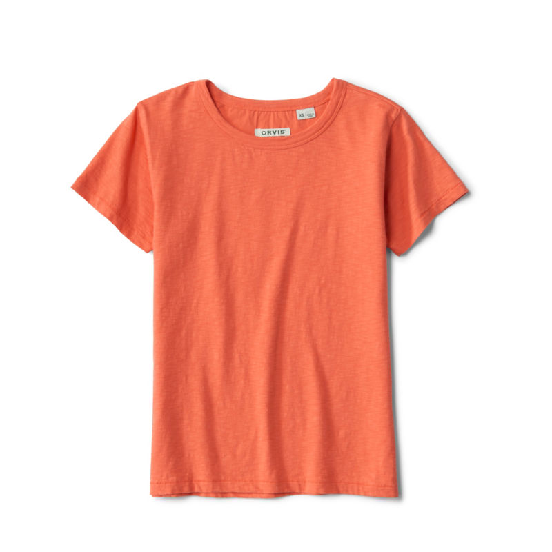 Bromley Slub Short-Sleeve Crewneck Tee - PAPAYA image number 0