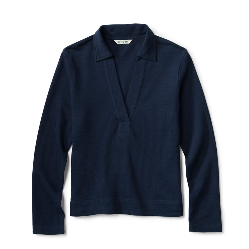 Lightweight Polo Sweatshirt - TRUE NAVY