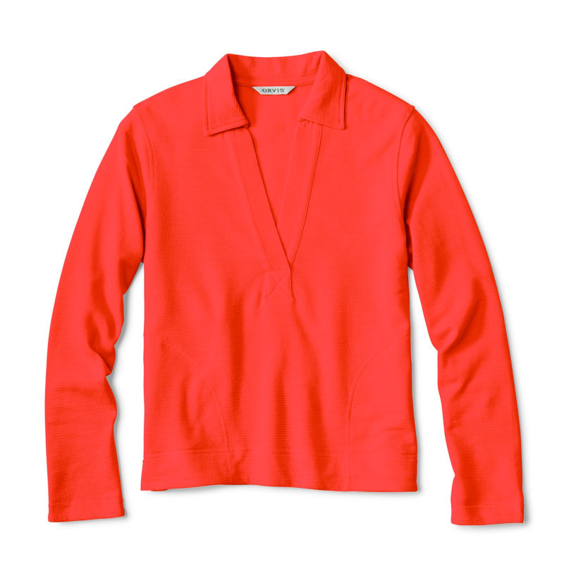 Lightweight Polo Sweatshirt - POPPY