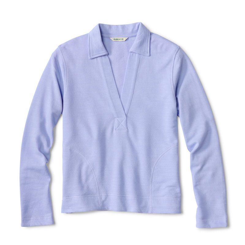 Lightweight Polo Sweatshirt - SNOW SHADOW