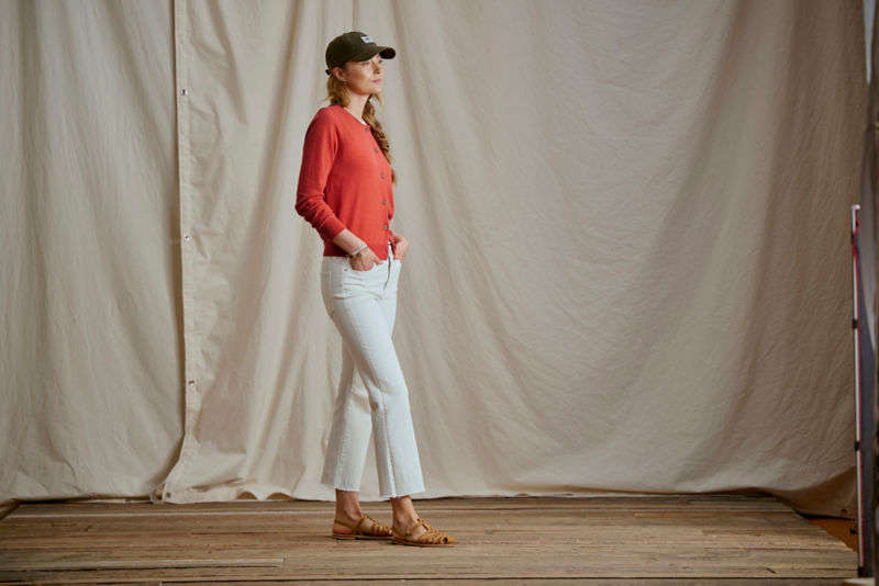 Featherweight Cashmere Cardigan - PAPAYA image number 1