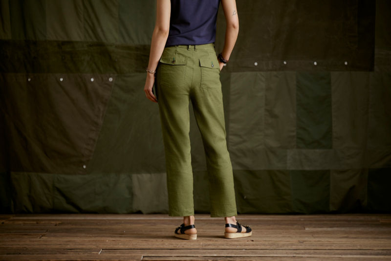 Women's 1856 Linen Utility Pants - SHIITAKE image number 5