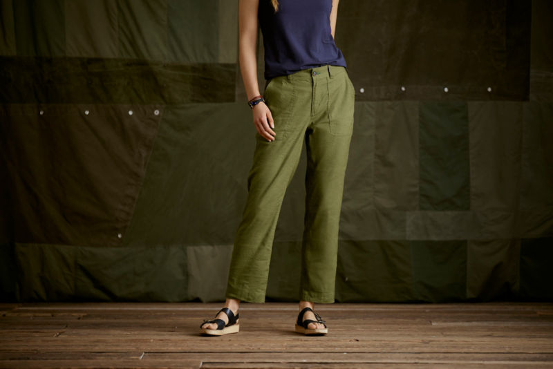 Women's 1856 Linen Utility Pants - SHIITAKE image number 1