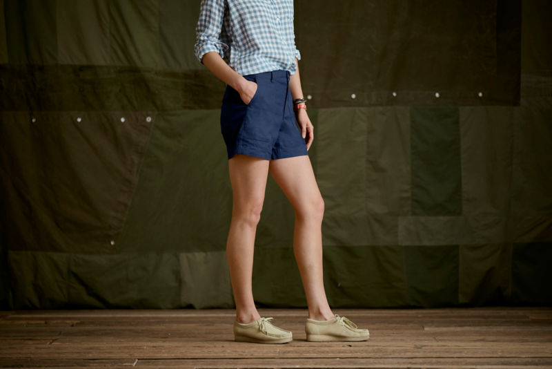 Women&rsquo;s 1856 Linen 5" Utility Shorts - TRUE NAVY image number 3