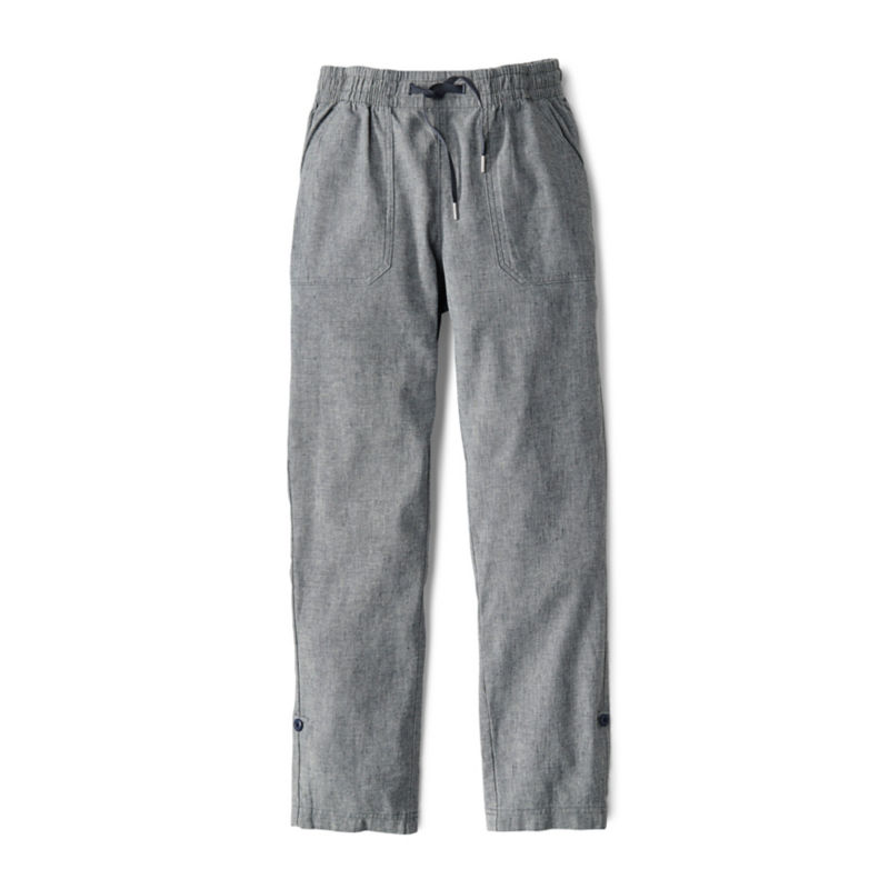 Explorer Performance Linen Ankle Pants - CARBON