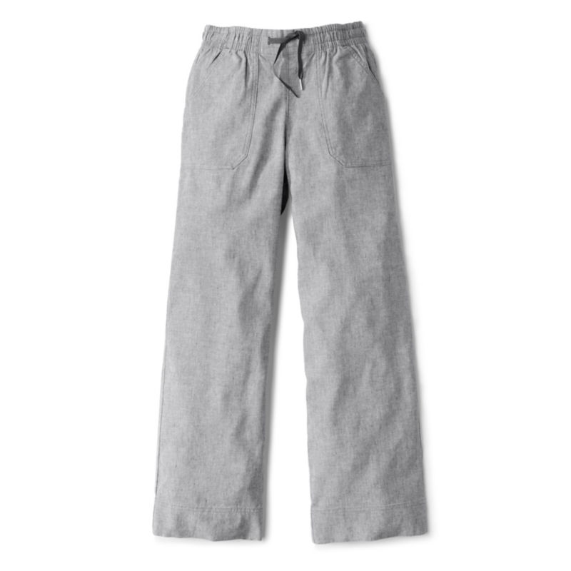 Explorer Performance Linen Wide-Leg Pants - CARBON