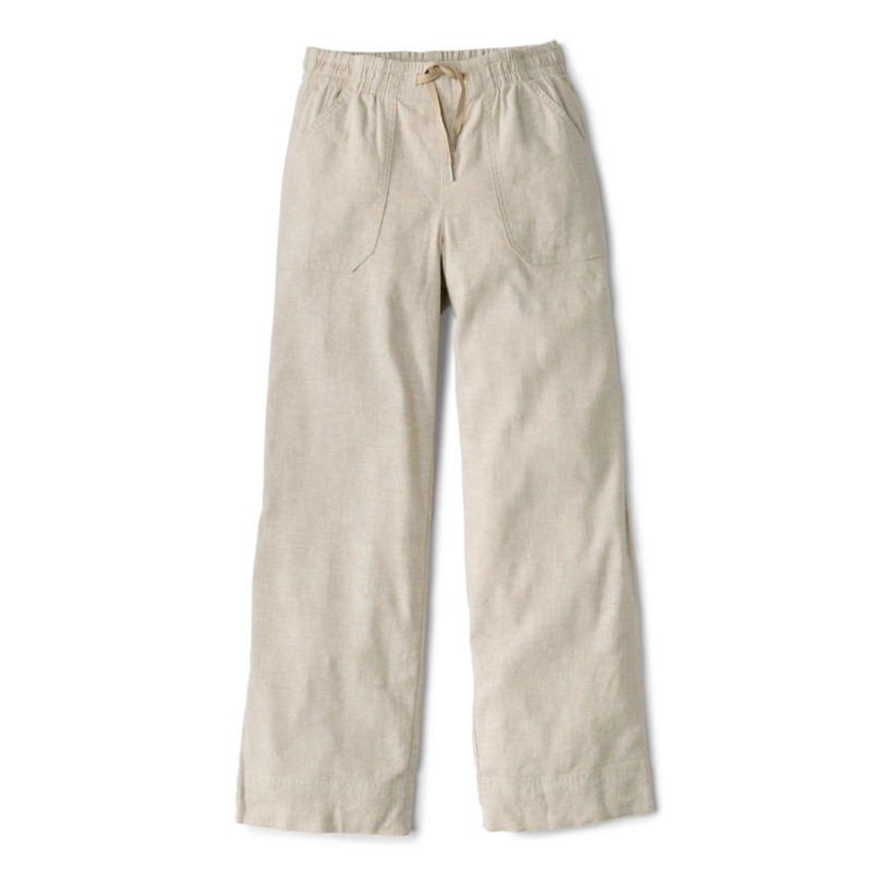 Explorer Performance Linen Wide-Leg Pants - SHIITAKE