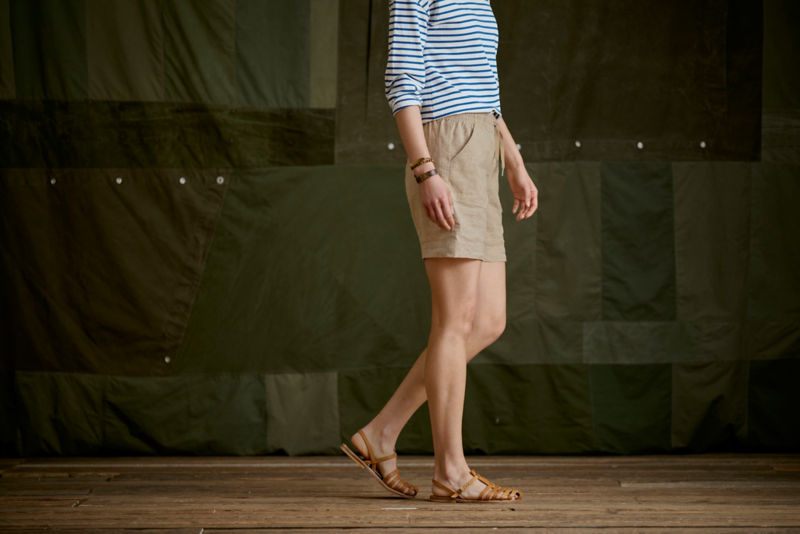 Explorer Performance Linen 7" Shorts - OLIVINE image number 3