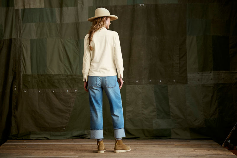 Women's Bromley Knit Button-Down Long-Sleeve Shirt - MINERAL BLUE image number 4