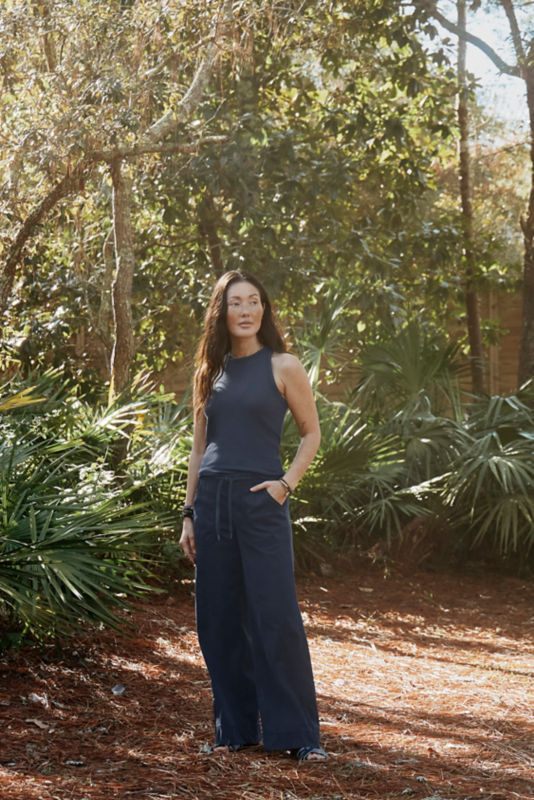 Ribbed Tank - TRUE NAVY