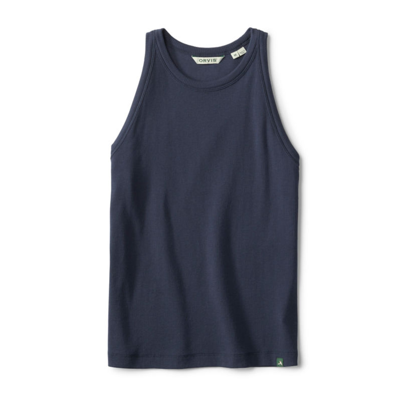 Ribbed Tank - TRUE NAVY image number 3