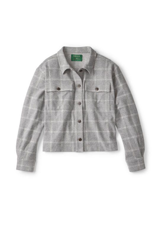 Snowy River Shirt Jacket - GRAY WINDOWPANE