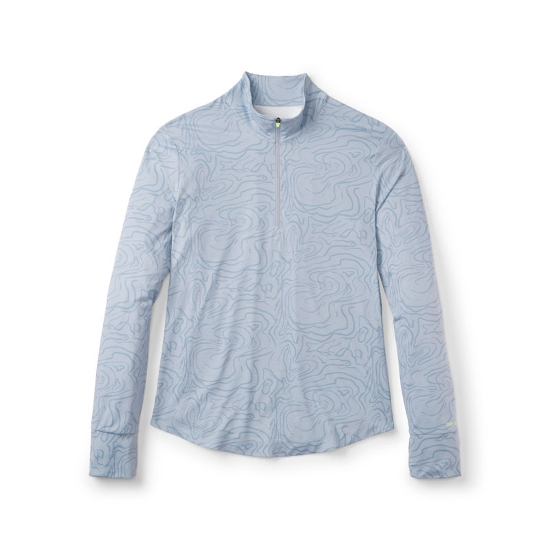 Women&rsquo;s Sun Defense 1/4-Zip - PEWTER BLUE RIPPLES image number 5
