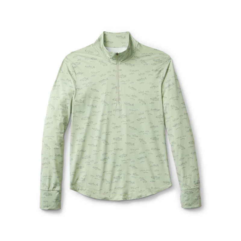 Women&rsquo;s Sun Defense 1/4-Zip - CELADON