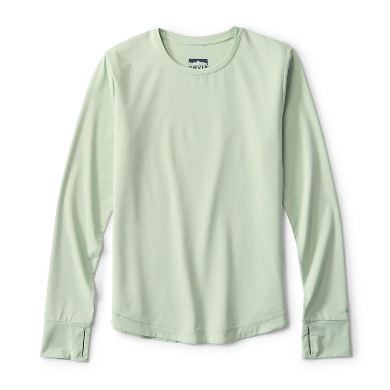 Women&rsquo;s Sun Defense Long-Sleeve Pullover - LIGHT JADE