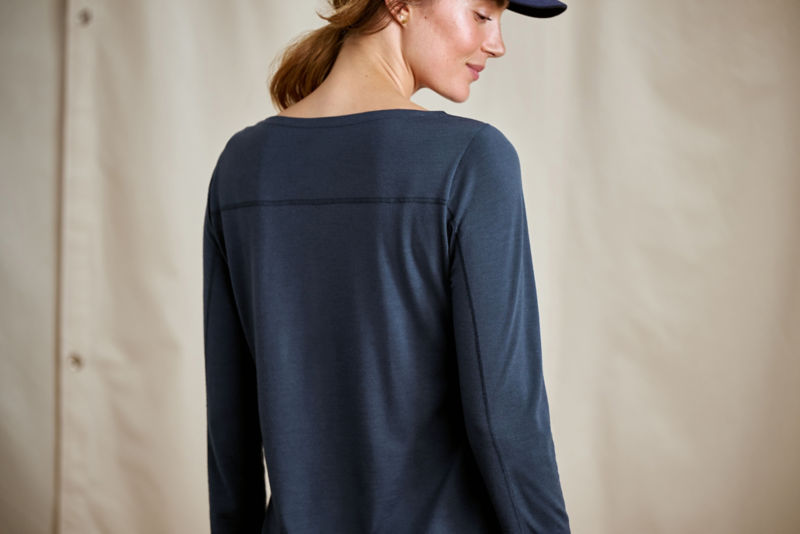 Outbound Merino 3/4-Sleeve Boatneck Tee - BLUE LAGOON image number 3