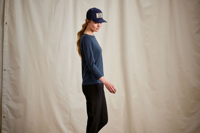 Outbound Merino 3/4-Sleeve Boatneck Tee - BLUE LAGOON image number 4