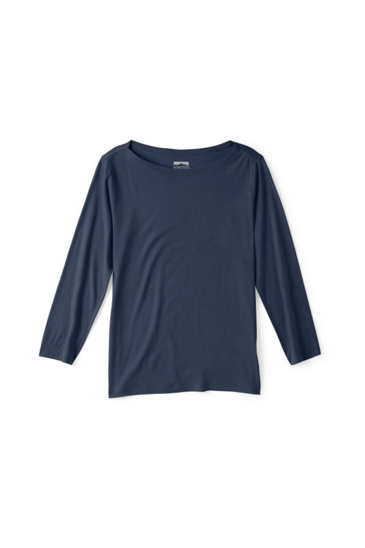 Outbound Merino 3/4-Sleeve Boatneck Tee - TRUE NAVY image number 5