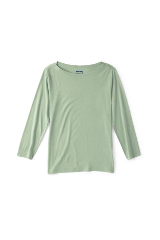 Outbound Merino 3/4-Sleeve Boatneck Tee - ALOE image number 1