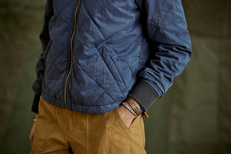 Women's 1856 Quilted Bomber Jacket - TRUE NAVY image number 2